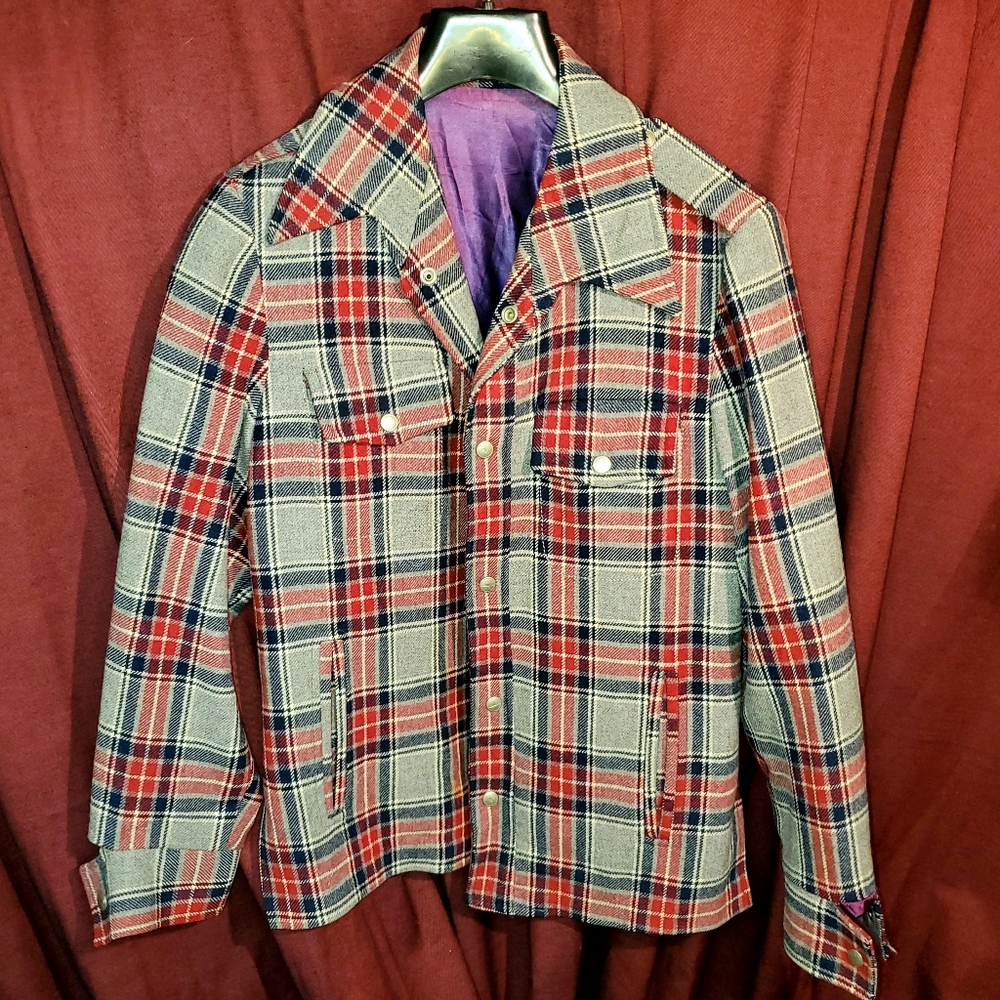 Hathaway OtherWear Vingage Mens 40 plaid jacket